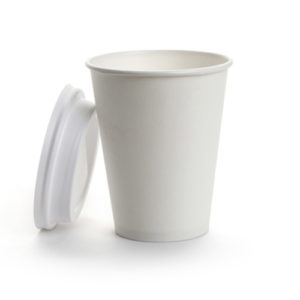 Double wall paper glass with lid